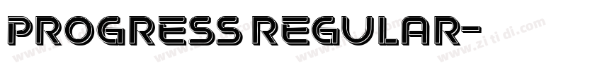 Progress Regular字体转换